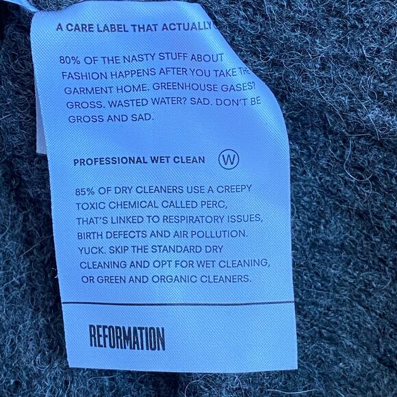 REFORMATION Baby Alpaca Sweater Size L - Picture 6 of 11